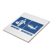 Arbeit ist wichtig, Fischerei ist wichtig Fliese (Seite)