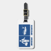 Arbeit ist wichtig, Fischerei ist wichtig Gepäckanhänger (Vorderseite vertikal)