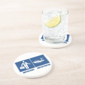 Arbeit ist wichtig, Fischerei ist wichtig Getränkeuntersetzer (Seite)