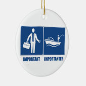 Arbeit ist wichtig, Fischerei ist wichtig Keramikornament (Rechts)