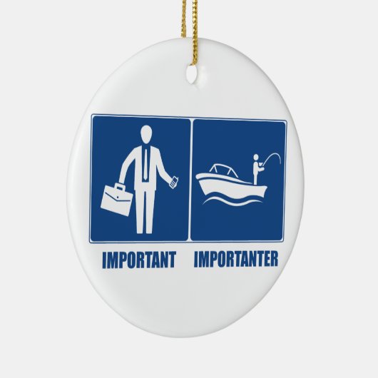 Arbeit ist wichtig, Fischerei ist wichtig Keramikornament (Rechts)