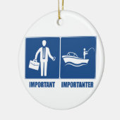 Arbeit ist wichtig, Fischerei ist wichtig Keramikornament (Links)