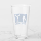 Arbeit ist wichtig Gewichtszunahme ist wichtig Glas (Rückseite)