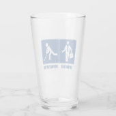 Arbeit ist wichtig, Hockey ist wichtig Glas (Rückseite)