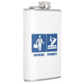 Arbeit ist wichtig, Jet Ski ist wichtig Flachmann (Rechts)