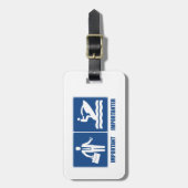 Arbeit ist wichtig, Jet Ski ist wichtig Gepäckanhänger (Vorderseite vertikal)