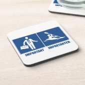 Arbeit ist wichtig, Kajak ist wichtig Untersetzer (Linke Seite)