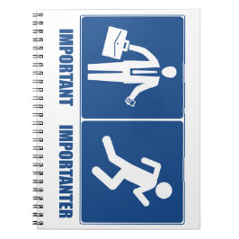 Arbeit ist wichtig, Laufen ist wichtig Notizblock