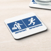 Arbeit ist wichtig, Laufen ist wichtig Untersetzer (Linke Seite)