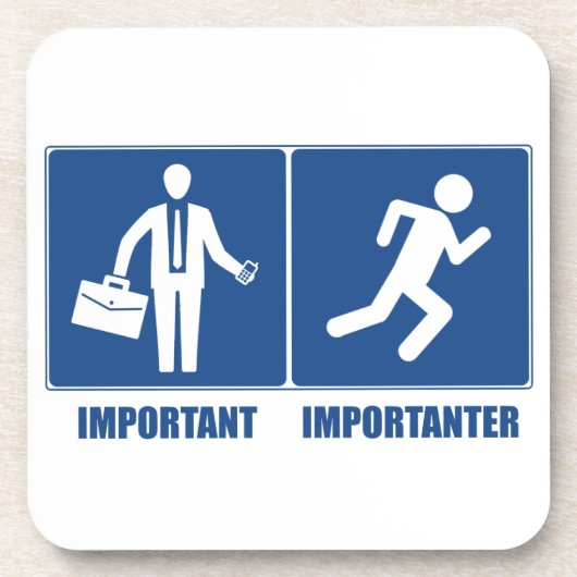 Arbeit ist wichtig, Laufen ist wichtig Untersetzer (Vorderseite)