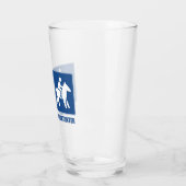 Arbeit ist wichtig, Pferde sind wichtig Glas (Links)