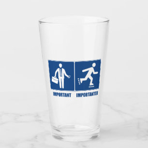 Arbeit ist wichtig, Rollerblading ist wichtig Glas