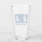 Arbeit ist wichtig, Schwimmen ist wichtig Glas (Rückseite)