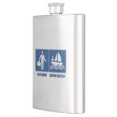 Arbeit ist wichtig, Segeln ist wichtig Flachmann (Links)