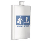 Arbeit ist wichtig, Standup Paddling ist wichtig Flachmann (Rechts)