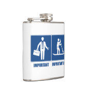 Arbeit ist wichtig, Standup Paddling ist wichtig Flachmann (Rechts)