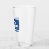 Arbeit ist wichtig, Surfen ist wichtig Glas (Links)