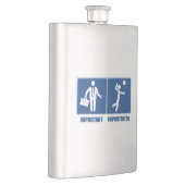 Arbeit ist wichtig Volleyball ist wichtig Flachmann (Rechts)