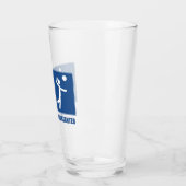 Arbeit ist wichtig Volleyball ist wichtig Glas (Links)