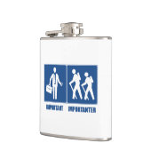 Arbeit ist wichtig Wandern ist wichtig Flachmann (Links)