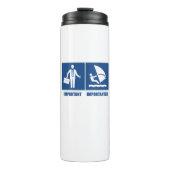 Arbeit ist wichtig, Windsurfen ist wichtig Thermosbecher (Vorderseite)