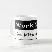 Arbeit ist zum Kotzen Kaffeetasse (Vorderseite Links)