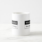 Arbeit ist zum Kotzen Kaffeetasse (Mittel)