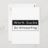 Arbeit ist zum Kotzen Postkarte (Vorne/Hinten)