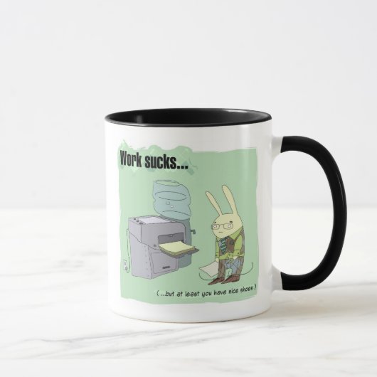 Arbeit ist zum Kotzen Tasse (Rechts)