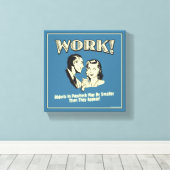 Arbeit: Kleiner als sie erscheinen Leinwanddruck (Insitu (Holzboden))