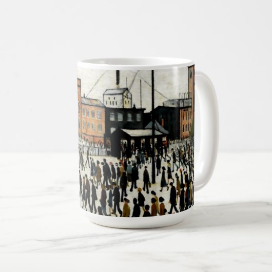 Arbeit L.S Lowry Kaffeetasse (VorderseiteRechts)