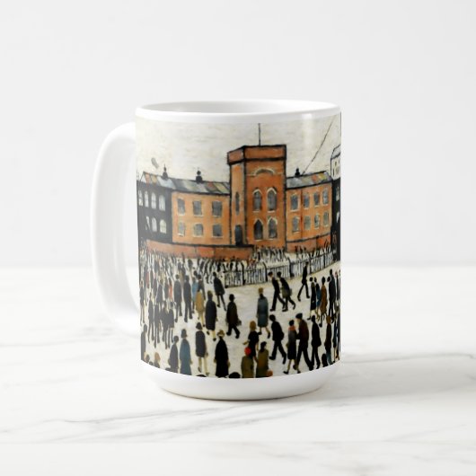 Arbeit L.S Lowry Kaffeetasse (Vorderseite Links)