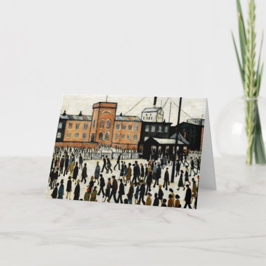 Arbeit L.S Lowry Karte (Vorderseite)