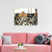 Arbeit L.S Lowry Leinwanddruck (Insitu (Wohnzimmer))