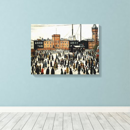 Arbeit L.S Lowry Leinwanddruck (Insitu (Holzboden))