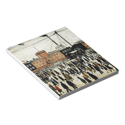 Arbeit L.S Lowry Notizblock (angewinkelt)