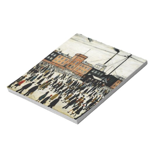 Arbeit L.S Lowry Notizblock (Rotiert)