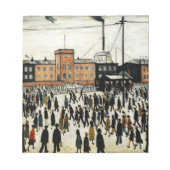 Arbeit L.S Lowry Notizblock (Vorderseite)