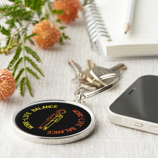 Arbeit-Leben Balance Schlüsselanhänger (Seite)