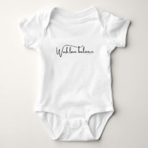 Arbeit, Liebe-Balance-Skript mit Kompass-Herz Mini Baby Strampler