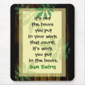 Arbeit motivierend Mousepad (Vorne)