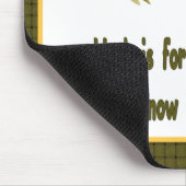 Arbeit oder Fisch Mousepad (Ecke)