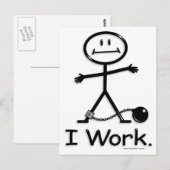 Arbeit Postkarte (Vorne/Hinten)
