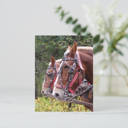 Arbeit Postkarte (Stehend Vorderseite)