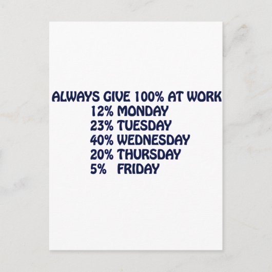 ARBEIT POSTKARTE (Vorderseite)