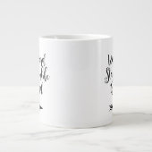 Arbeit schwer Bleibe Humle sein gesunde Motivieren Jumbo-Tasse (Vorderseite)