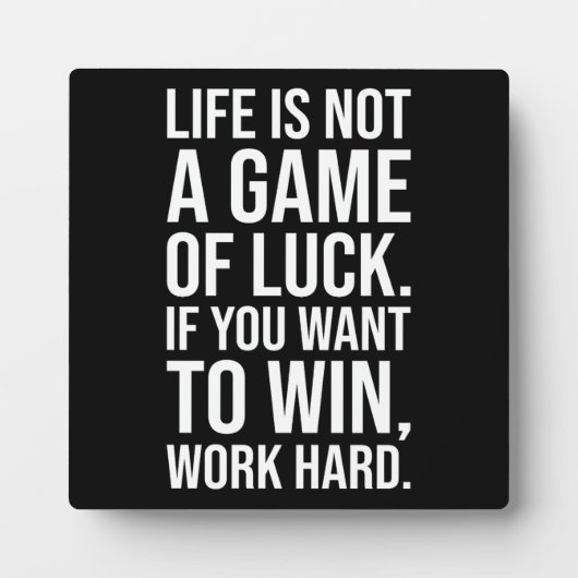 Arbeit schwer zu gewinnen - Fitness, Hektik, Erfol Fotoplatte (Vorderseite)