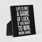 Arbeit schwer zu gewinnen - Fitness, Hektik, Erfol Fotoplatte (Vorderseite)