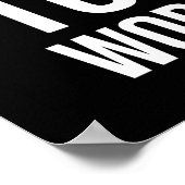 Arbeit schwer zu gewinnen - Fitness, Hektik, Erfol Poster (Ecke)