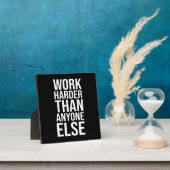 Arbeit schwerer als alle anderen - Erfolgsmotivati Fotoplatte (InSitu)